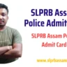 SLPRB Assam Police Admit Card 2023: PST/PET Hall Ticket www.slprbassam.in Direct Link
